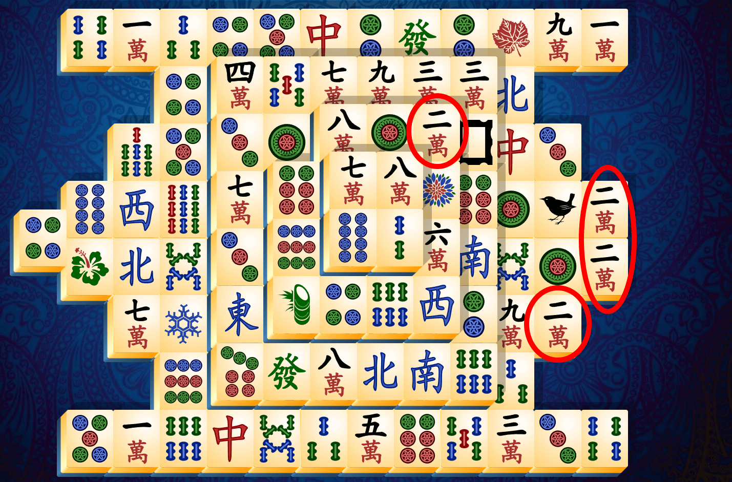 Mahjong Solitaire Tutorial, step 3