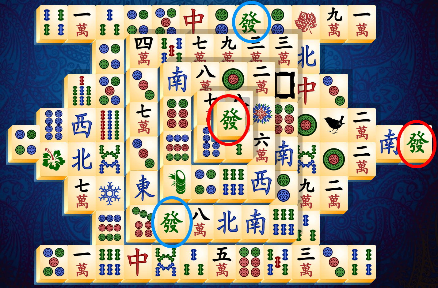 Mahjong Solitaire Tutorial, step 1